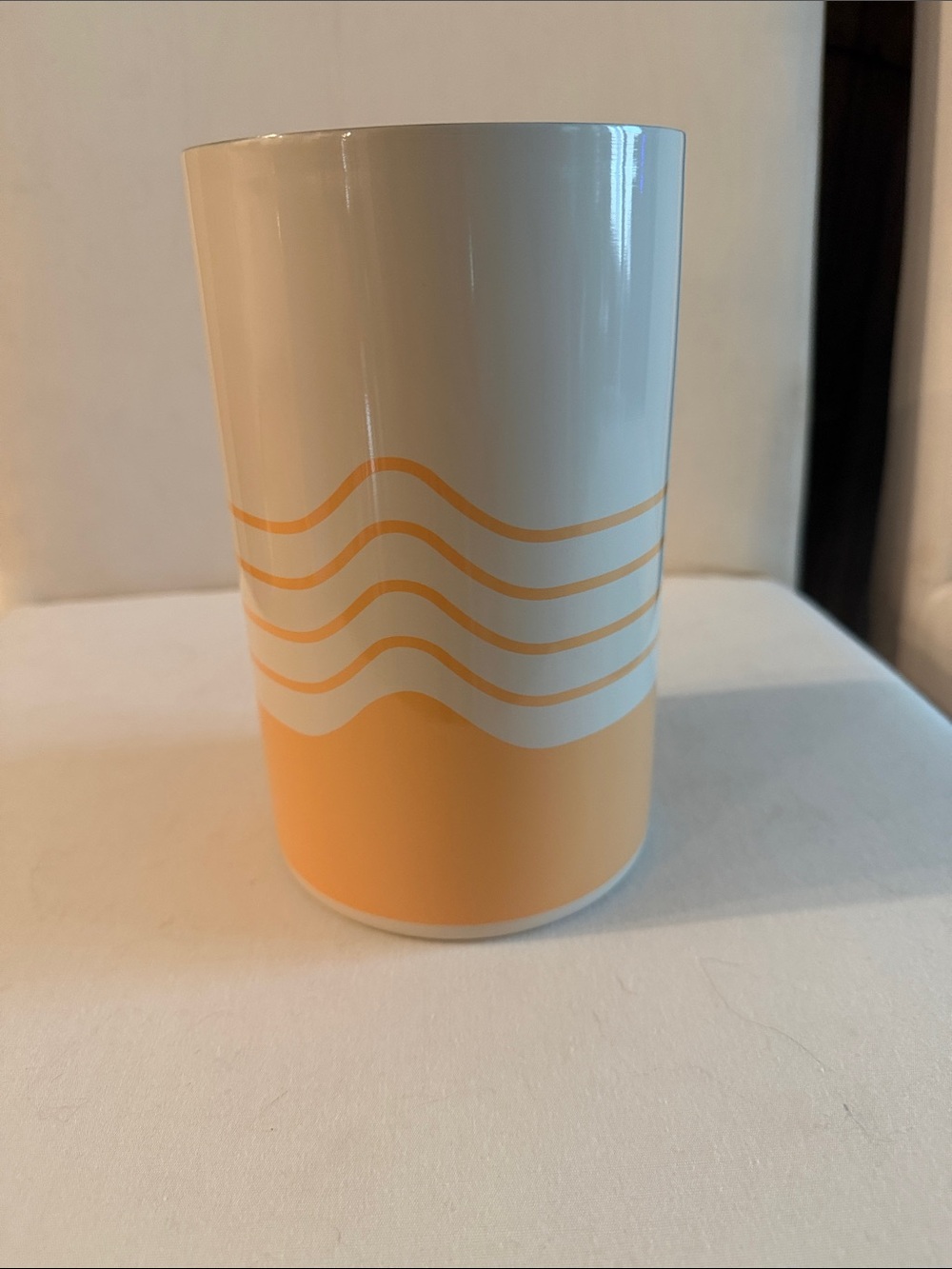 Society6 Wine Chiller with Peach Geometric Print